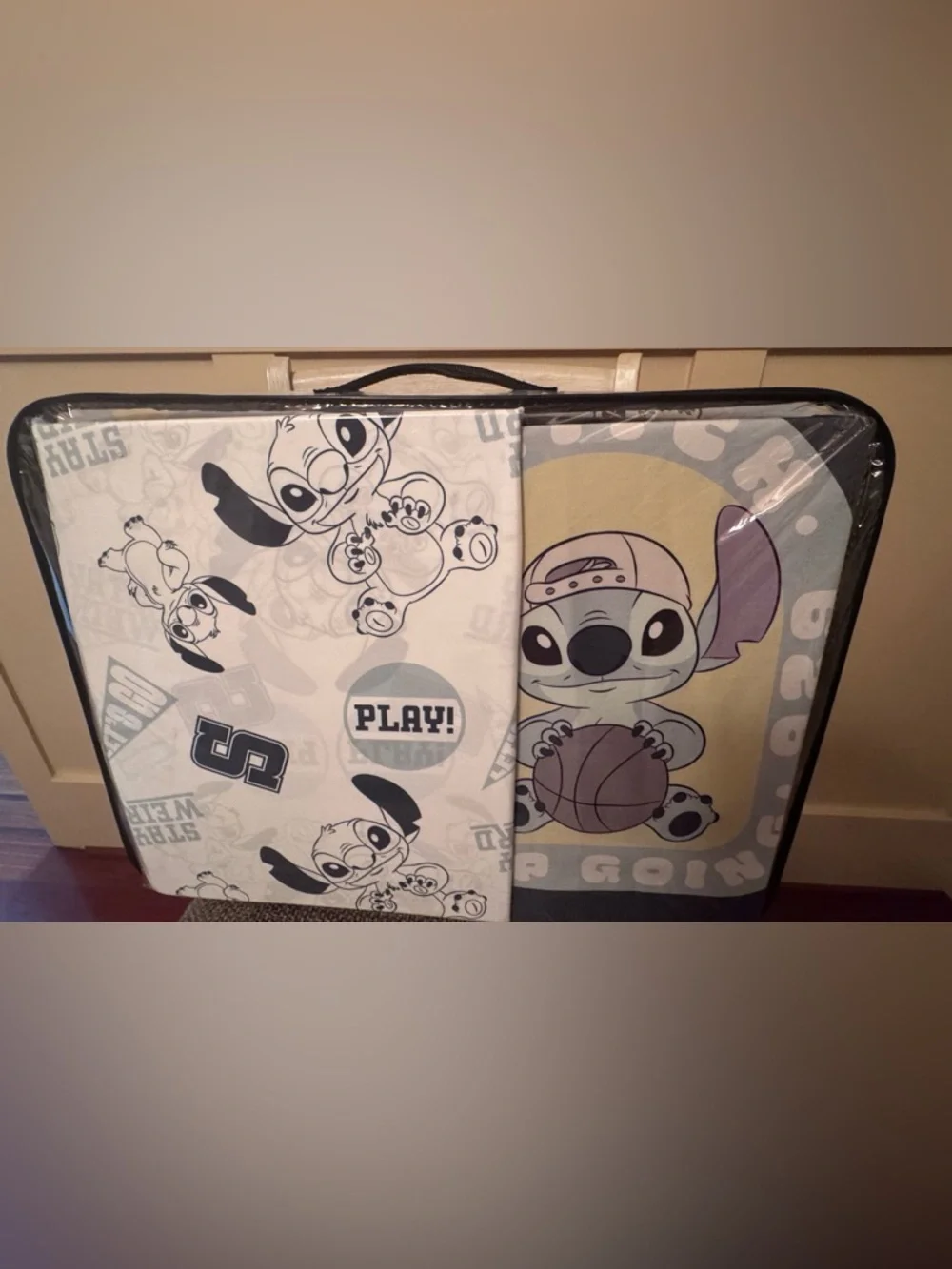 Disney Stitch Full/Queen Comforter Set in Light Blue and Purple Accents